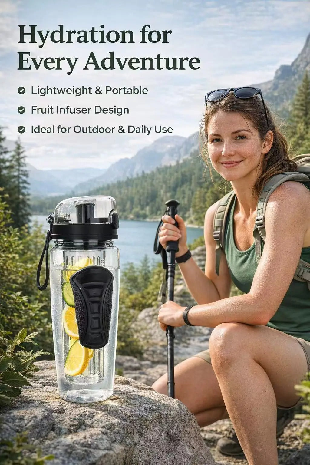 Doncavo™ HydraFusion Fruit Infuser Water Bottle