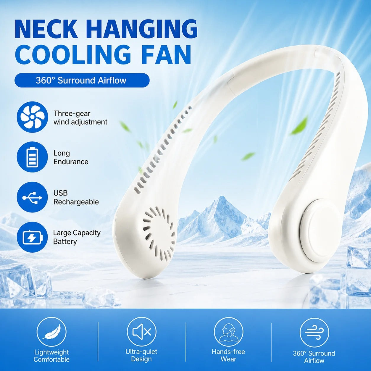Doncavo™ AeroBreeze Bladeless Neck Fan