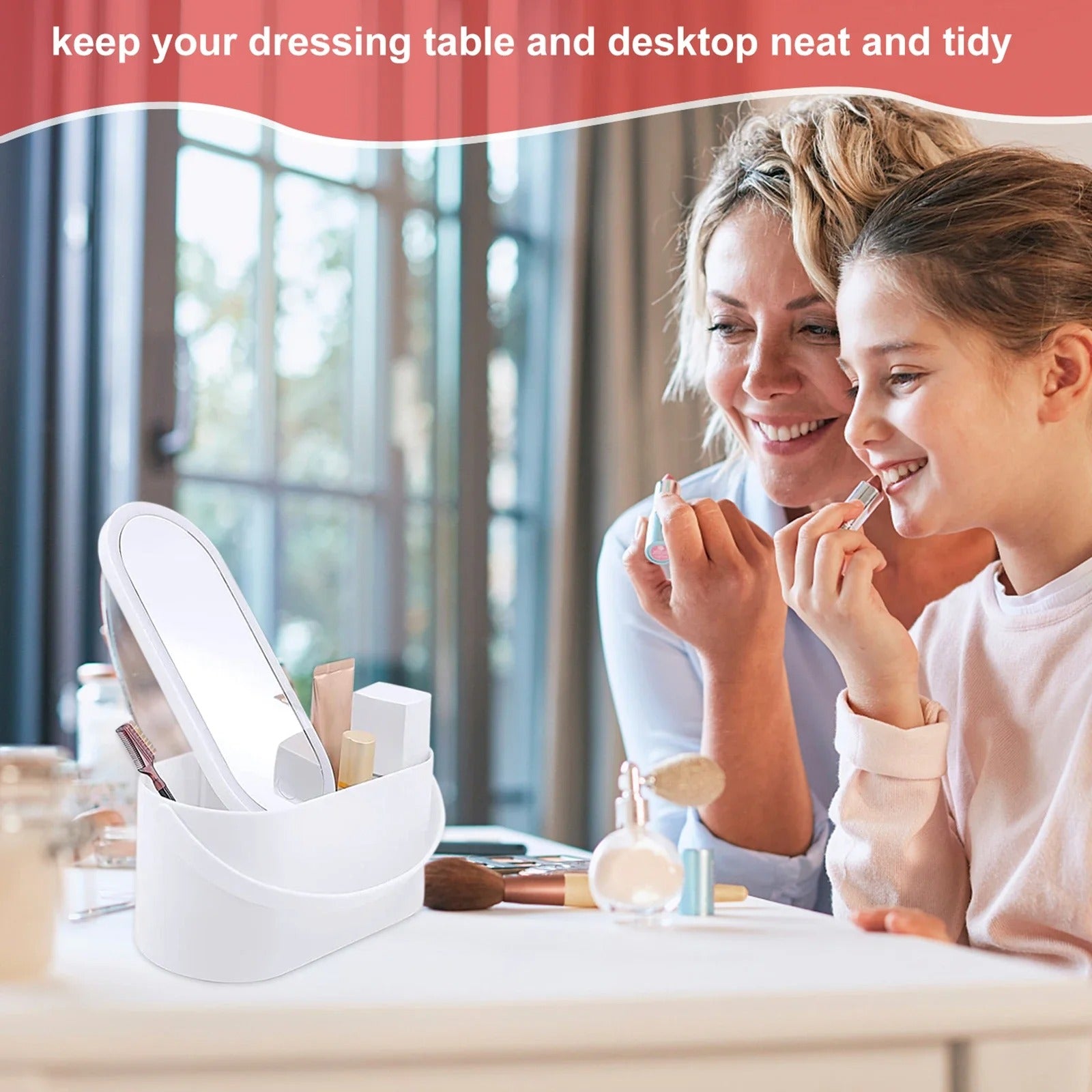 Doncavo™ GlowCase LED Makeup Organizer