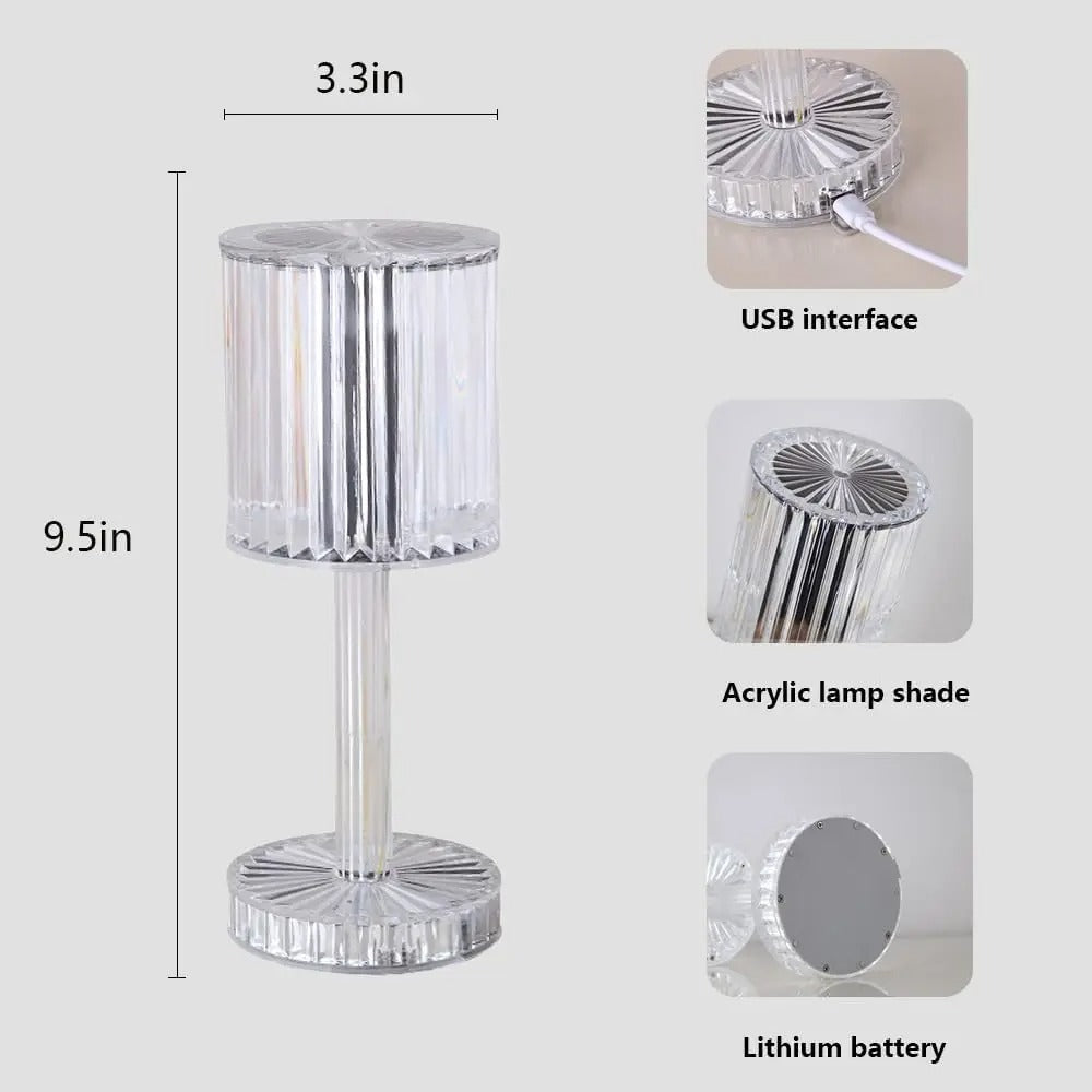 Doncavo™ LumiCrystal Diamond Table Lamp