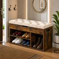 74.99 Shoe Storage Bench with Cushioned Seat