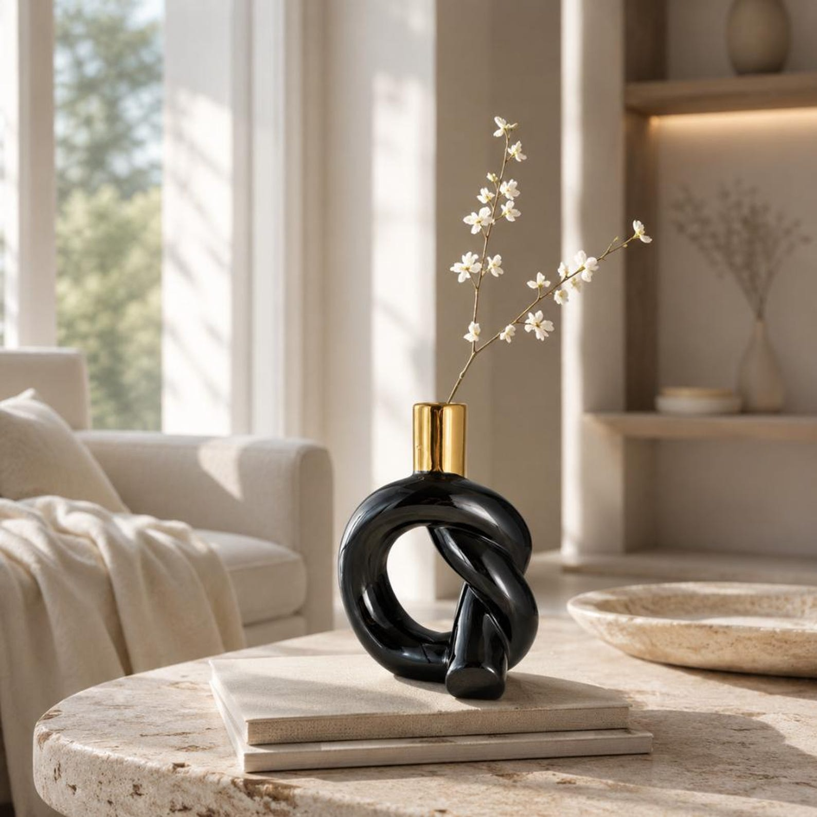 107.99 Ceramic Knot Vase