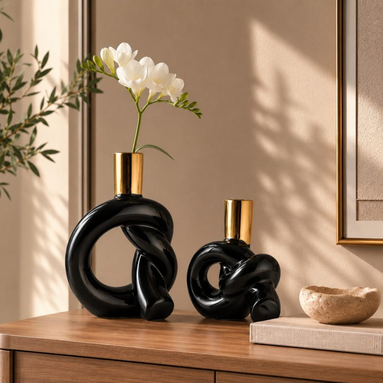 107.99 Ceramic Knot Vase